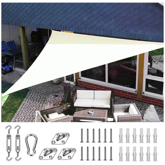 18' x 18' x18' Triangle Sun Shade Sail (9 Colors Available)