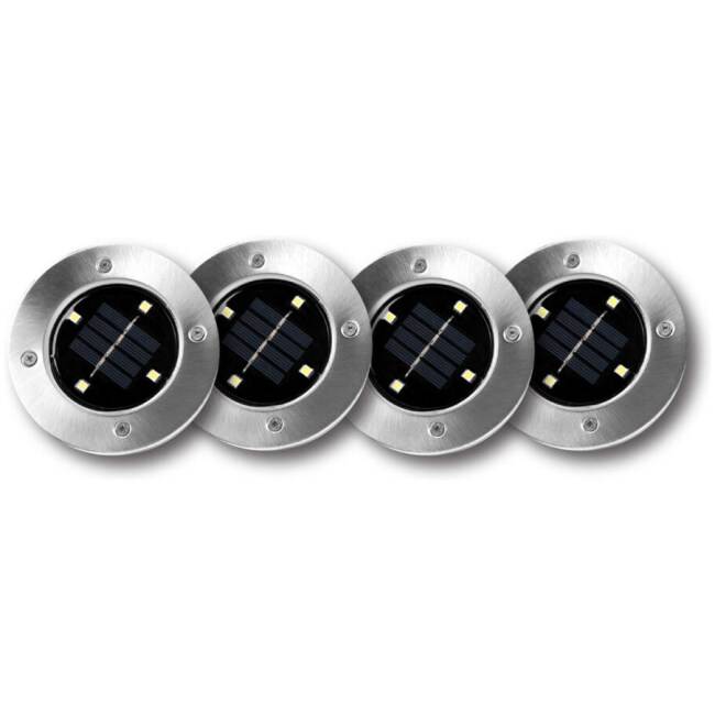 Bell + Howell Silver Solar Powered LED Landscape Lighting 4 pk - Image 2