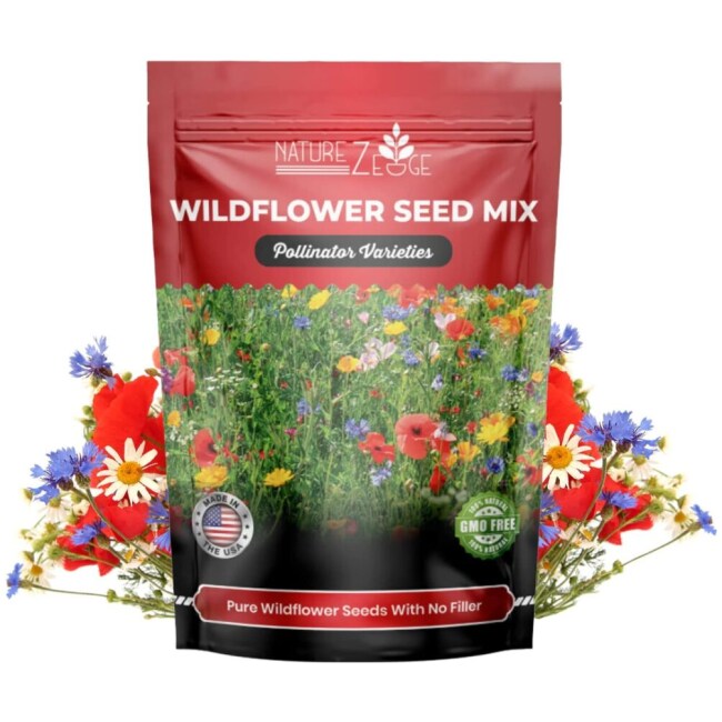 85,000 Wildflower Seeds, 35 Varietiey Wild Flowers Bulk Flower Seeds, Mix of Annual and Perennial Bulk Packet Seeds for Planting, Perennial Wild Flower Seeds, Semillas de Flores Hermosas