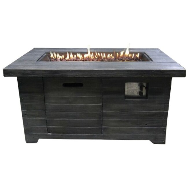 Colombo Weathered Brown Rectangle Fire Pit - Nusa - Image 2