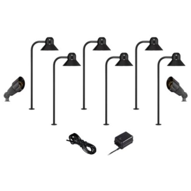 LED 10-Piece Landscape Set with Path and Spotlights