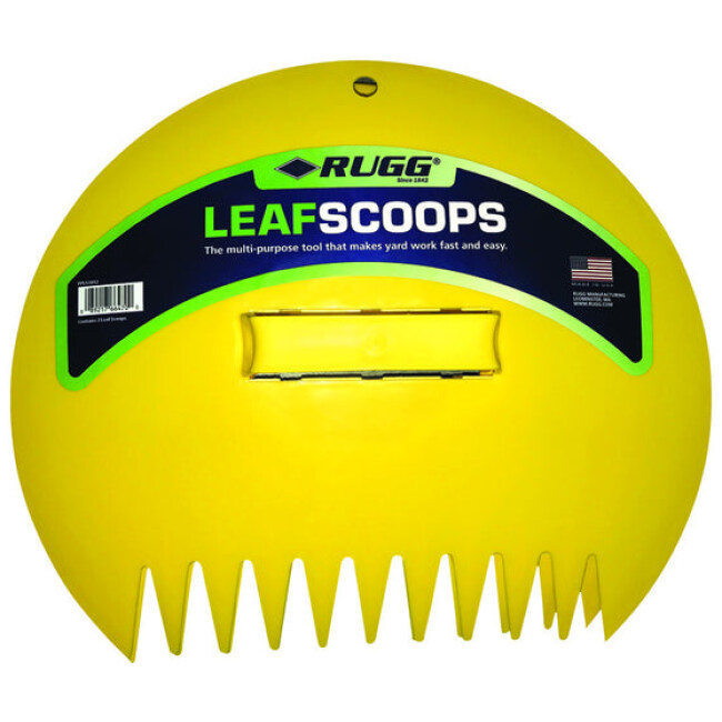 Rugg 12.25 in. 11 Tine Poly Leaf Scoop