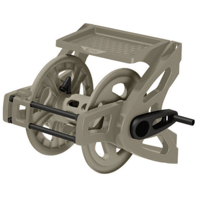 Suncast Slide Trak 175 ft. Taupe Retractable Wall Mounted Hose Reel