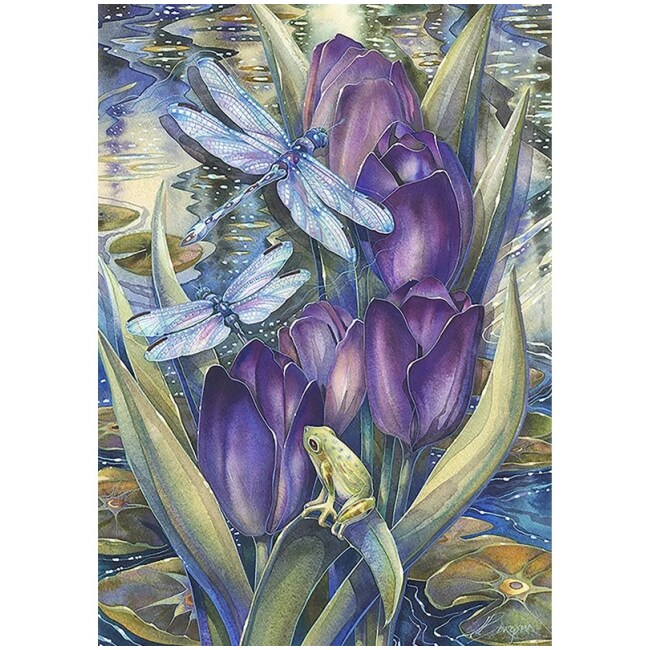 Pond Friends Polyester Garden Flag