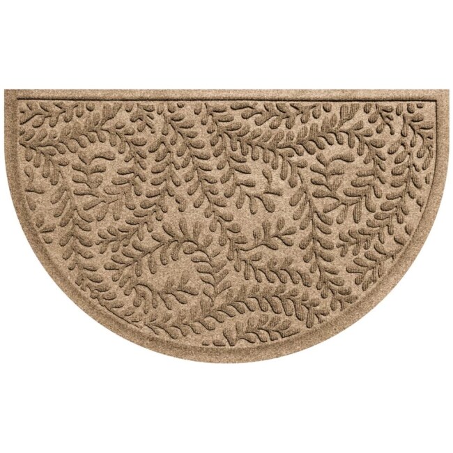 Home Accent Aqua Shield Boxwood 24" x 39" Half Round Doormat