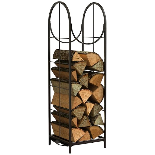 48-in x 13-in Steel Indoor Log Rack