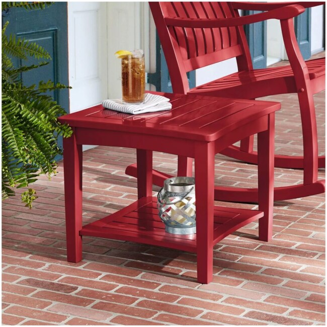 Member’s Mark FSC Eucalyptus Painted Square Side Table - Various Colors