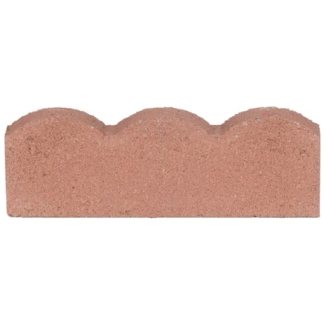 Scalloped 2-in L x 16-in W x 6-in H Concrete Straight Edging Stone