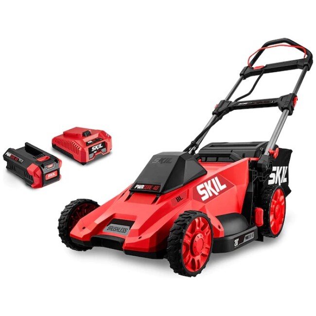 SKIL PWR CORE 40 40-Volt Brushless 20-in Push Cordless Electric Lawn Mower 5 Ah (Battery and Charger Included)