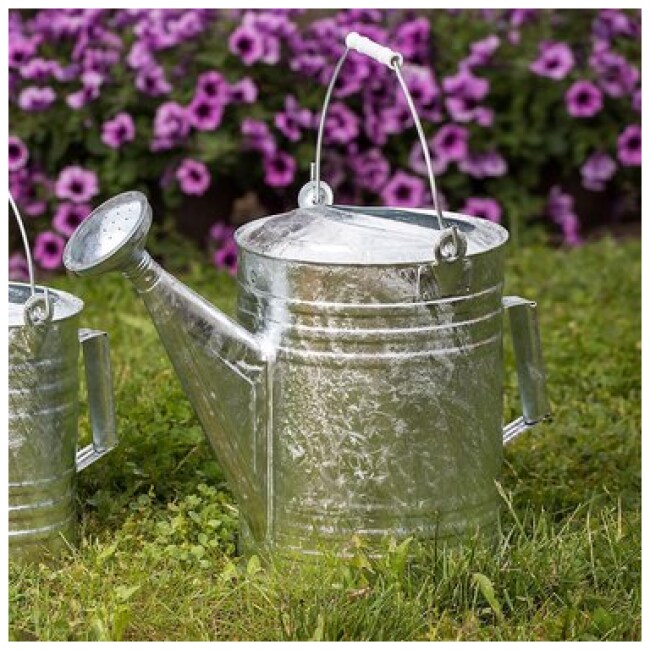 LARGE GALVANIZED WATERING CAN