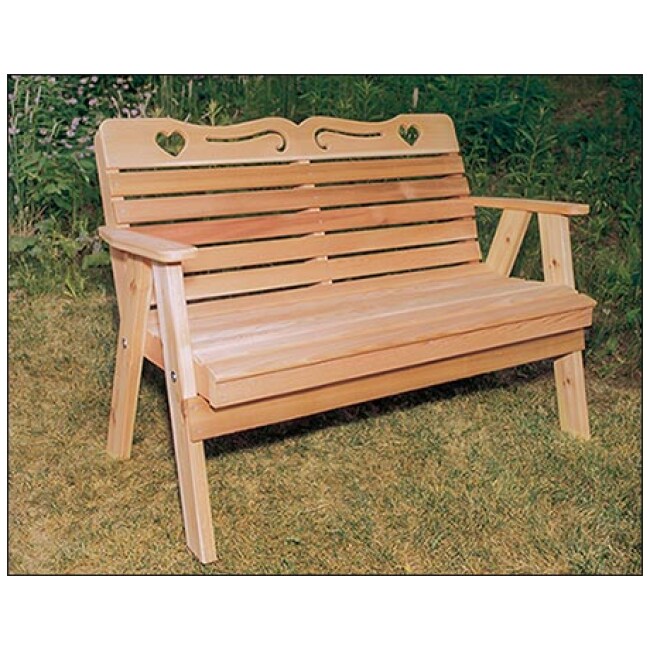 Red Cedar American Sweetheart Garden Bench