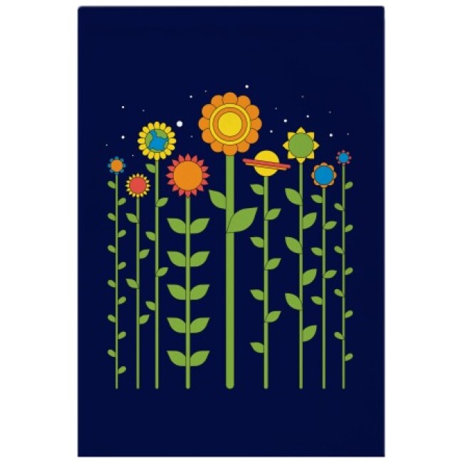 PLANT PLANETS GARDEN FLAG