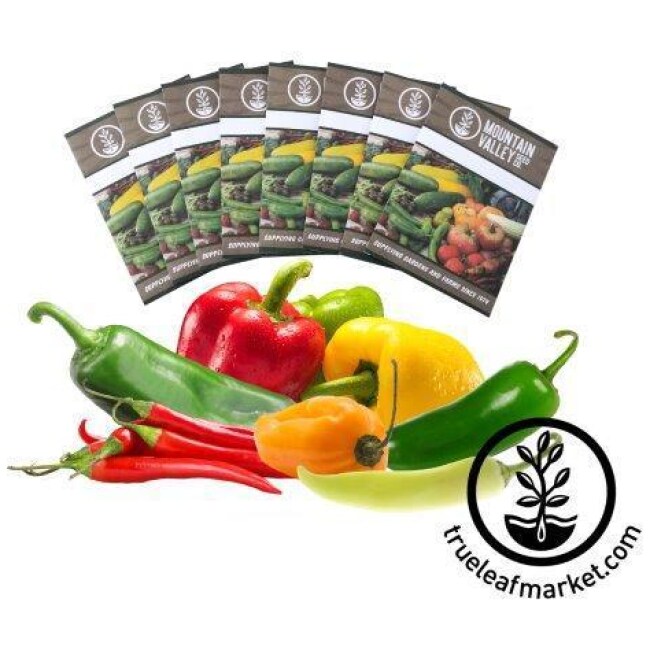 Heirloom Hot and Sweet Pepper Collection - 8 Pack