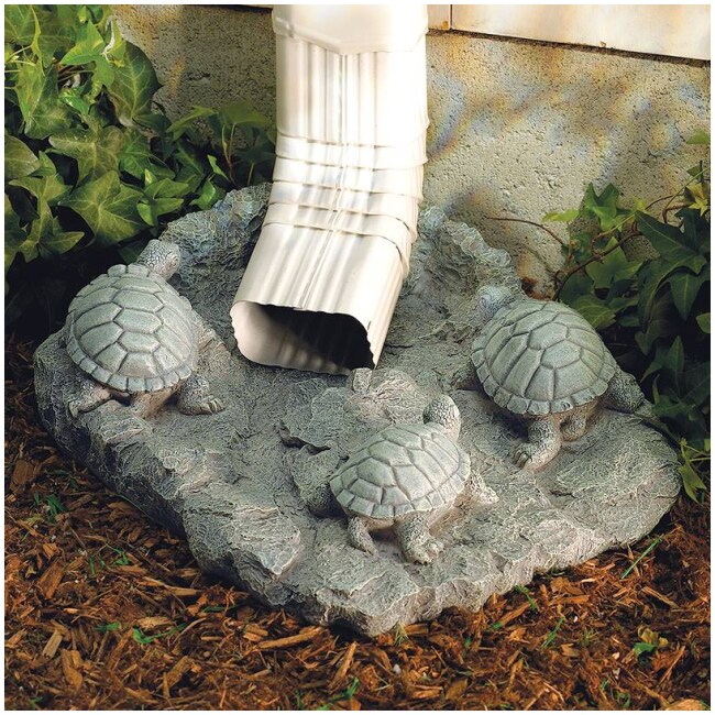 Turtle Downspout Splash Block