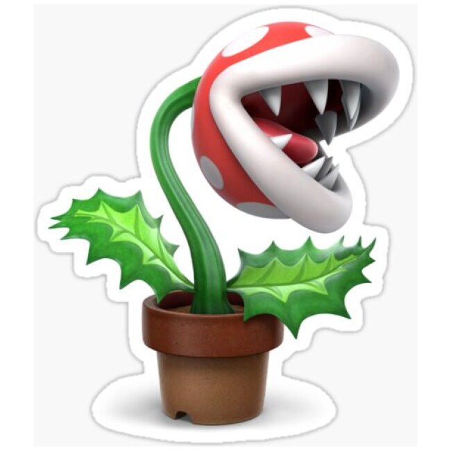 Piranha Plant Sticker