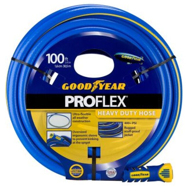 Goodyear PROFLEX 5/8 in. x 100 ft. Heavy-Duty Garden Water Hose, CGYBGY58100FM