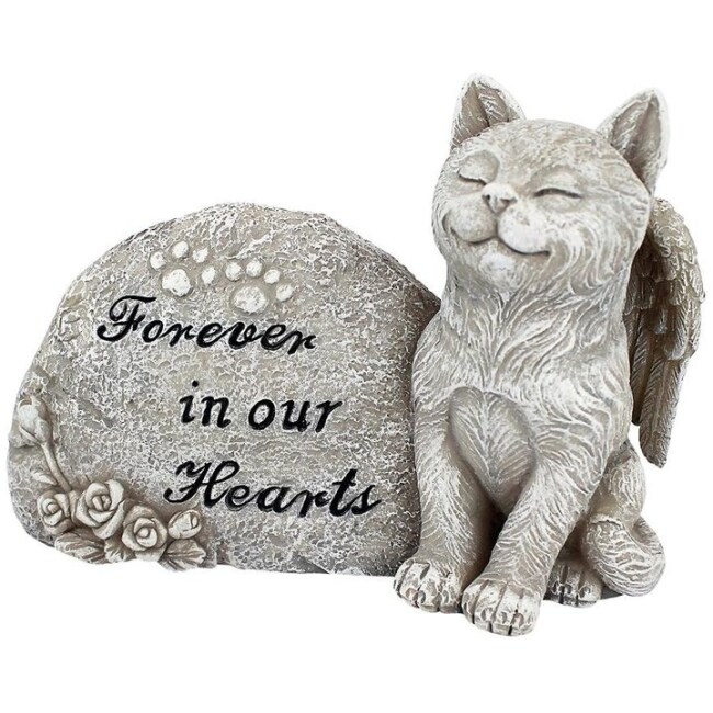 Forever in Our Hearts Memorial Cat Statues