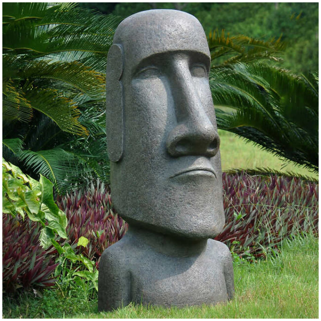 39" Garden Moai Statue