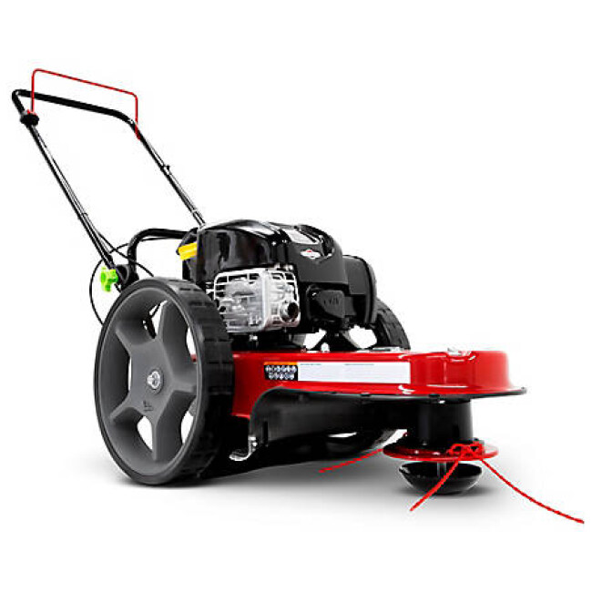 Earthquake 22 in. Gas-Powered 163cc Briggs & Stratton Engine Walk Behind String Mower, 0.155 in. Line Diameter