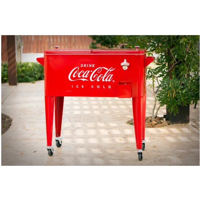 80 Qt. Coca-Cola Embossed Ice Cold Cooler