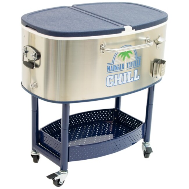 Margaritaville Rolling Oval Stainless Steel Cooler, 77 qt. Margaritaville Chill