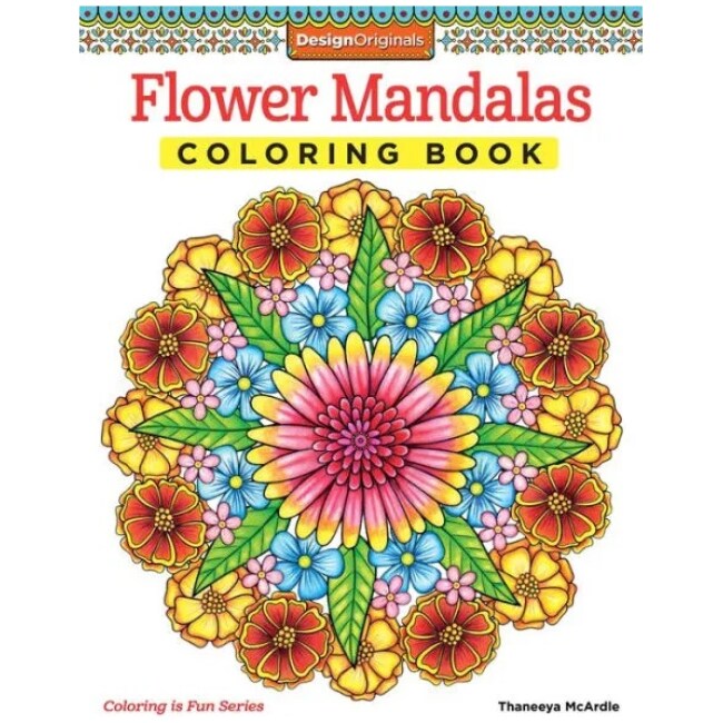 Flower Mandalas Coloring Book