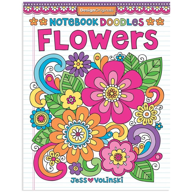 Doodles Flowers Coloring Book