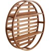 Round Wood Divya Wall Shelf